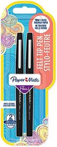 Paper Mate 2027069 Flair Lot de 2 Stylos-feutres pointe moyenne 1,1 mm Noir