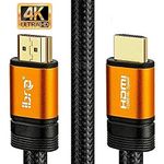 4K HDMI Cable 2M HDMI Lead - Ultra High-Speed 18Gbps HDMI 2.0b Cord 4K@60Hz UHD 2160p - IBRA ORANGE