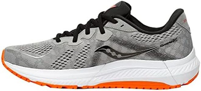 Saucony Men's Omni 20 Running Shoe, Alloy/FIRE, 8.5