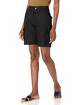 Dickies Women's Ripstop Cargo Shorts, Black, 2