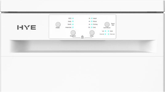 HYE Slimline 45cm Dishwasher – White Compact Freestanding