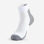 Thorlos Men's Thorlo Men s Lite Padded Running Mini Crew Socks White Large, White, L UK