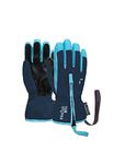 Reusch Unisex - Babies Ben Comfortable Warm and Windproof Ski Gloves, Everyday Gloves, Baby Gloves, Snow Gloves for Sledging, Winter Gloves, 4503 Dress Blue/Bachelor Butt, III