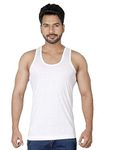 Macho Mens Cotton Vest, Pack of 6 (95 cm) White