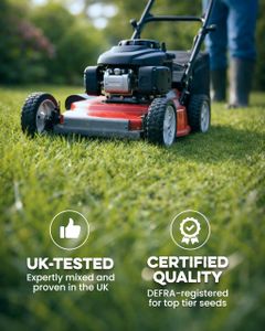 Grassias Fast Growing Grass Seed 1.7kg – Hard Wearing, Pet Friendly Lawn Seed for Overseeding & New Lawns, Winter & DEFRA Approved