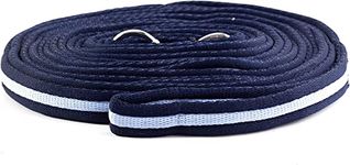 New Soft Cushion Horse Lunge Line Large Dog Training Lead 8 meter NAVY/LIGHT BLUE