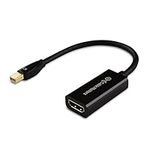 Cable Matters Mini DisplayPort to HDMI Adapter (Mini DP to HDMI) in Black - Thunderbolt and Thunderbolt 2 Port Compatible