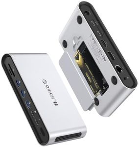 ORICO Thunderbolt 5 Docking Station, with 8TB M.2 NVMe SSD Enclosure Slot