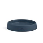 Beco Cat Bowl - Food & Water Steady Bowl, Recycled Plastic, Non-Slip Rubber Base, Whisker Friendly Feeding Dishes, Navy Blue