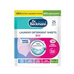 Dr. Beckmann MAGIC LEAVES Laundry Detergent Sheets BIO | Convenient and pre-dosed laundry detergent sheets | Dissolvable climate neutral and easy to use | 25 sheets