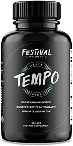 Tempo: Festival Prep | Pre-Festival, Rave, and Party Supplement | Neuroprotective + Boosts Immune System, Supports Liver Detox, Replenishes Electrolytes