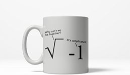 Crazy Dog T-Shirts Its Complicated Math Problem Funny Dating Ceramic Coffee Drinking Mug 11oz Cup