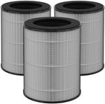 3 Pack JF100 HEPA Replacement Filter Compatible with Jafända JF100 Air Purifier, 3-in-1 Pre-Filter, H13 True HEPA and Activated Carbon Filtration System, Compare to Part #JF100-RF,