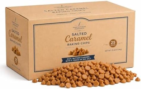Salted Caramel Baking Chips – Bulk Sweet & Salty Caramel Flavored Chips for Commercial Baking, Desserts & Candy Making