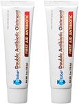 (2 Pack) Globe First Aid Antibiotic Ointment (1oz) with Bacitracin Zinc & Polymyxin B Sulfate, Double Antibiotic Ointment for Infection Protection & Wound Care, Neomycin-Free