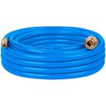 JonesHouseDeco PVC 3/8'' x 10 m Air Hose, 20 Bar Working Pressure, Solid Brass Connectors, Lightweight, Flexible All Year, MNPT Fittings, 9.5mm ID, Compressor Replacement, Leader Air Hose #H730A16