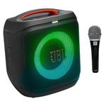 JBL Partybox Encore Essential2 with Free MIC (CSHM10- Wire not included) Wireless Bluetooth Party Speaker, AI Sound Boost, Dynamic Light Show, Upto 15H, Auracast MultiSpeaker support, Guitar+Mic Input