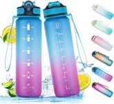 NAVTUE 1L Water Bottle with Straw, 