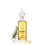Olietta Oil Dispenser Borosilicate Glass Olive Oil Bottle 250ml 0.25 Litre - Non-Drip Pourer & Vinegar Drizzler, Leakproof & Easy to Clean for Kitchen and Table