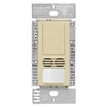 Lutron Maestro Dual Tech Occupancy Sensor Switch, Neutral Required, 6 Amp 3-Way/Multi-Location, MS-B102-IV, Ivory