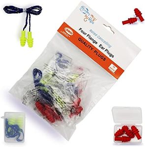 Quality Silicone Reusable Ear Plugs - 10 Pairs with 2 Plastic Cases 30dB Noise Cancelling Sound Blocking Soft with Strings for Adults Kids Sleeping Swimming Shooting Hunting Work Safety Loud Noise