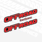 Piston Graphics Car Off Road Stickers Both Side Decals Vinyl (Pack of 2)