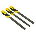 Stanley 022464 File Set includes 1/2 Round/ Flat/ 3 Square (3 Pieces)