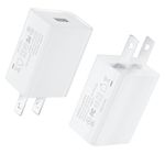 2Pack 5V 2A USB Charger for Wyze Cam,WyzeCam Pan,Oculus Go,Kasa Cam,Dropcam,Nest Cam,Cloud Cam,YI Dome IP Security Camera Charger Adapter Power Supply Cord Compatible with Fire Tablets E-Reader