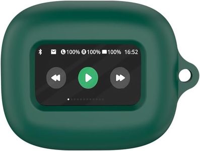 Soft Silicone Skin Case for JBL Live Beam 3, Shock-Absorbing Case Cover Accessories with Keychain for Men Women for JBL Live Beam 3-Dark Green
