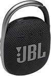 JBL Clip 4 - Bluetooth portable speaker with integrated carabiner, waterproof and dustproof, up to 10 hours of wireless music streaming, in black