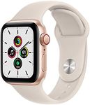 Apple Watch SE (Gen 1) [GPS + Cellular 40mm] Smart Watch w/Gold Aluminium Case with Starlight Sport Band. Fitness & Activity Tracker, Heart Rate Monitor, Retina Display, Water Resistant