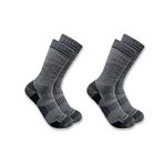 Carhartt Men's SB2072M Midweight Synthetic-Wool Blend Boot Sock 2-Pack, Navy, X-Large