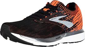 Brooks Men's Ricochet Running Shoes, Multicolour (Black/Orange/Ebony 038), 6.5 UK