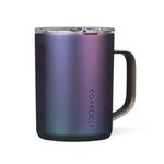 Corkcicle Triple Insulated Coffee Mug with Lid and Handle, Dragonfly, 16 oz – Stainless Steel Travel Mug Keeps Beverages Hot for 3+ Hours – Non-Slip, Easy-Grip, Spill-Resistant Tumbler