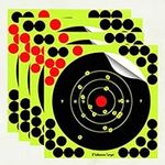 ifundom Shooting Targets, 25PCS Splatter Targets for Shooting 8 inch, Reactive Bright Fluorescent Shot Marking, Pellet, Indoor, Outdoor, Long, Short Range Practice (Random Color) (25PCS)