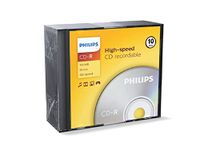 Philips CDR-80 (52x) 10pk Slim Jewel Case