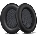 SOULWIT Earpads Cushions Replacement for Sennheiser HD201 HD201S HD180 HD418 HD419 HD421 HD428 HD429 HD438 HD439 HD448 HD449 Headphones, Ear Pads with Softer Protein Leather, Noise Isolation Foam