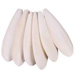 angelikashalala Parrots Chew Toys 6 Pieces Natural Cuttlefish Bone for Parrots Cage Birds Reptiles Tortoises Snails,10-12cm