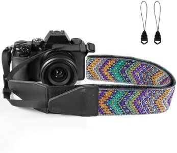 Dulphee Camera Strap, Jacquard Weave 2" Shoulder Neck Straps for All DSLR Cameras Men Women Photographers