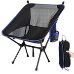 Nestling® Portable Ultralight Folding Chair Camping Chair for Outdoor, Camping, Picnic, Fishing, Hiking and More (Blue)