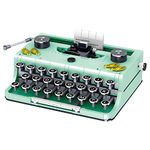 ELAICREE Ideas Retro Typewriter Building Set for Adults, 820PCS Classic Retro Series Typewriters Toys Model Best Nostalgic Gift