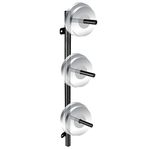 3-Peg Wall-Mounted Weight Plate Rack, Space Saving Weight Storage, Olympic Bumper Plate Storage Racks for Garage, Home Gym