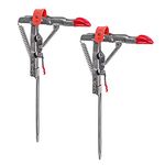 Hetkrishi 2PCS Automatic Spring Fishing Rod Holder Folding Fishing Pole Mount cket Ground Stand