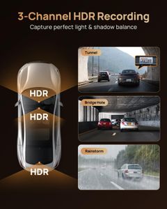 70mai 4K Dash Cam T800 – 3-Channel Car Camera