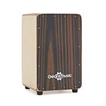 Compact Cajon by Gear4music with Seatpad and Gigbag Ebony