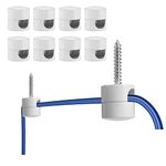 Ceiling Hooks for Hanging Lights,8 Pack Swag Hooks for Ceiling Hanging, Ceiling Hook for Light Fixture Super Load Ceiling Light Hook for Chandelier Ceiling Lights Cable,White…