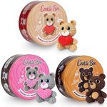 Cookie Box Crochet Kits for Beginners - Bear Bruno, Bear Ted, Bear Charlie - Bundle