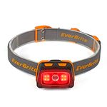 EverBrite Headlamp - 300 Lumens Headlight with Red/Green Light and Tail Light, 7 Lighting Modes, Perfect for Trail Running, Camping, Hiking and More, Adjustable Headband, 3 AAA Batteries Included