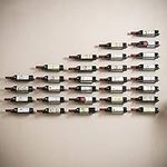 OFILLES 6 Pcs Black Wine Racks Wall