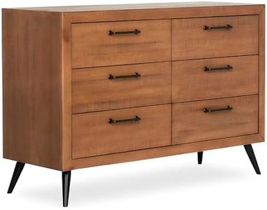 Evolur Stilnovo Mid Century Dresser, in Sugar Cane